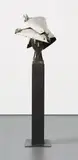 Manolo Valdés, Katia II, 2002, bronze with dark green patina and painted steel