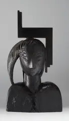 Ivonne II by Manolo Valdés, 2002, bronze with dark green patina, sold Nov 2017