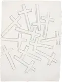 Andy Warhol, Crosses, 1981-1982, graphite on HMP paper