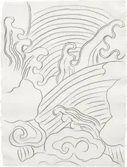 Waves (After Hokusai) by Andy Warhol, 1985, graphite on HMP paper, sold Nov 2017
