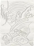 Andy Warhol, Waves (After Hokusai), 1985, graphite on HMP paper