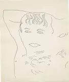 Andy Warhol, Untitled, 1952, pen and ink on newsprint