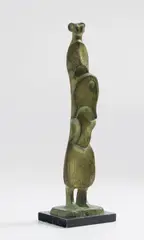 Leaf Figure No. 4 by Henry Moore, 1952, bronze with light green patina, on wood base, sold Nov 2017