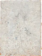 Paris by Mark Tobey, 1959, gouache on paper, sold Nov 2017