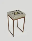 Anna Maria Maiolino, Untitled (from the series 'Novos Outros'), 2002, molded cement on metal table