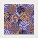 Antonio Asis, Interférences en couleurs, 1968, acrylic on wood panel