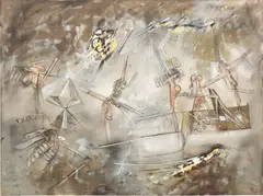 Roberto Matta, Panarea Jazz, 1959, oil on canvas