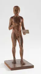 Darío Morales, Self-Portrait, 1982, bronze with dark brown patina