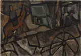 Joaquín Torres-García, Straatscène met wagen