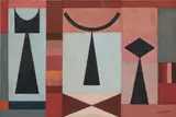 Mario Carreño Morales, Geométrico, 1952, oil and stucco on canvas