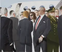 Julio Larraz, The Oracle at Agua Dulce Airbase, 2012, oil on canvas