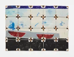 Me Voy by Juan Roberto Diago, 2009, acrylic on canvas mounted on tied bamboo stretchers, sold Nov 2017