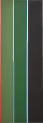 Lothar Charoux, Linhas sobre verde e preto, oil on canvas