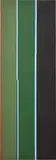 Lothar Charoux, Linhas sobre verde e preto, oil on canvas