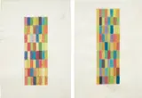 Alejandro Otero, Two works: Untitled, 1970, graphite and watercolor on paper