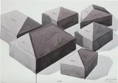Los Carpinteros, Calles, 2002, watercolor on paper