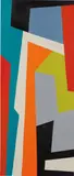 Composition with Orange by José Ángel Rosabal Fajardo, 2015, acrylic on raw canvas, sold Nov 2017