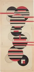 Untitled by Sandu Darie, 1950, collage, watercolor and ink on paper, sold Nov 2017