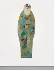 Manuel Mendive, Madre Agua, 1990, acrylic on canvas, mounted on wood