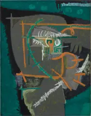 Untitled by Rodolfo Nieto, 1964, oil on canvas, sold Nov 2017