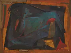 Women by Ángel Botello, oil on board, offered Nov 2017