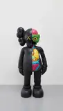 Kaws, Four Foot Dissected Companion (Black), 2009, painted cast vinyl