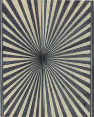 Mark Grotjahn, Untitled (Black and Creamsicle), 2007, colored pencil on paper