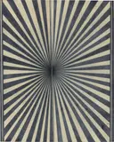 Mark Grotjahn, Untitled (Black and Creamsicle), 2007, colored pencil on paper