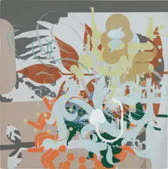 Ryan McGinness, Untitled 4 (from This Dream Is So Life-Like series), 2002, acrylic on panel