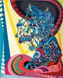 Erik Parker, Crisis Creation, 2008-2009, acrylic and enamel on canvas
