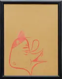 Barry McGee, Art Piece #13, 2007, acrylic on paper, in artist's frame