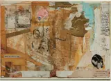 Shinro Ohtake, Hong Kong, 1980, ink, pencil, printed matter, felt-tip pen, cardboard and film on cardboard