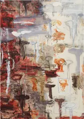 Shinro Ohtake, Phenorama 10, 1992, oil and charcoal on paper