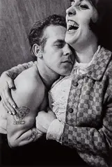 Anders Petersen, Lily and Rose, Café Lehmitz, Hamburg, 1970, gelatin silver print