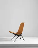Jean Prouvé, “Antony” chair, model no. 356, 1954, beech-veneered wood, painted steel and aluminum