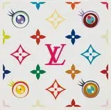 Eye Love Superflat (Pink) by Takashi Murakami, 2003, screenprint in colors, on wove paper, with full margins, sold Sep 2017