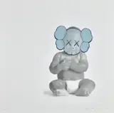 Kaws, Infant Print, 2006, screenprint with diamond dust in colors, on heavy wove paper, with full margins
