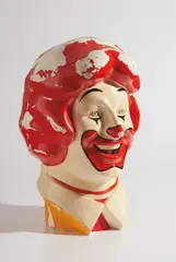 McDonald's System Inc, Ronald McDonald, 1977, painted fiberglass