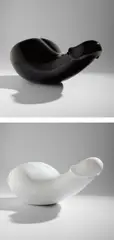 Medicom Toy, Two works: (i) The Rocking Machine (Black Version); (ii) The Rocking Machine (White Version), 2007, fiberglass