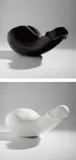 Medicom Toy, Two works: (i) The Rocking Machine (Black Version); (ii) The Rocking Machine (White Version), 2007, fiberglass