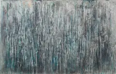 Untitled by Diana al-Hadid, 2013, conte crayon, charcoal, pastel and acrylic on Mylar, sold Nov 2017