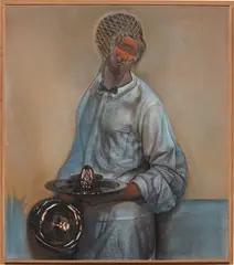 Pietro Roccasalva, Il Traviatore, 2011, soft pastel on paper on forex, in artist's frame