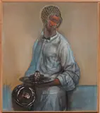 Pietro Roccasalva, Il Traviatore, 2011, soft pastel on paper on forex, in artist's frame