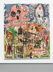 N-Schande by André Butzer, 2006, oil on canvas, sold Nov 2017