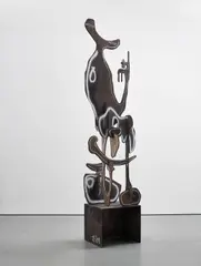 Aaron Curry, Vagabond Phantom (In Double Time), 2008, enamel paint on wood, in 11 parts