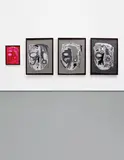 Aaron Curry, Hobo Head Rig (Bank 1, 2, 3, 4), 2006, acrylic, ink and gouache on paper, in 4 parts