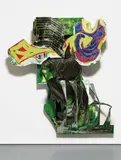 Frank Stella, Enter Ahab; To Him, Stubb, 1988, mixed media on etched magnesium and aluminum