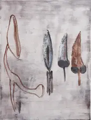 Botanical Subject #4 by Terry Winters, 1982, oil on linen, sold Nov 2017