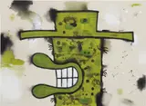 Carroll Dunham, Character Study #5, 1997-1998, acrylic, oil and graphite on linen