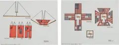 Diagram for Instant House by Vito Acconci, 1980, ink and pencil on paper, diptych, sold Nov 2017